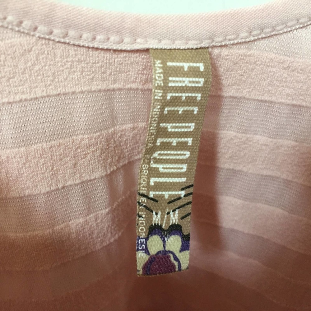 Free People Pink Ruffled Tank - Picture 6 of 14